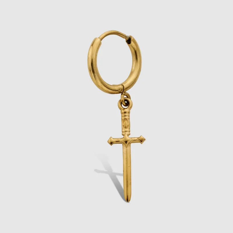 Dagger Earring (Gold) sold by Craftd London