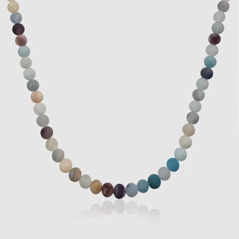 Ocean Beaded Necklace 8mm sold by Craftd London