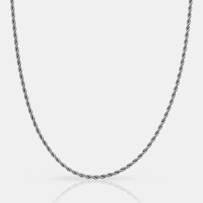 Rope (Silver) 2mm sold by Craftd London