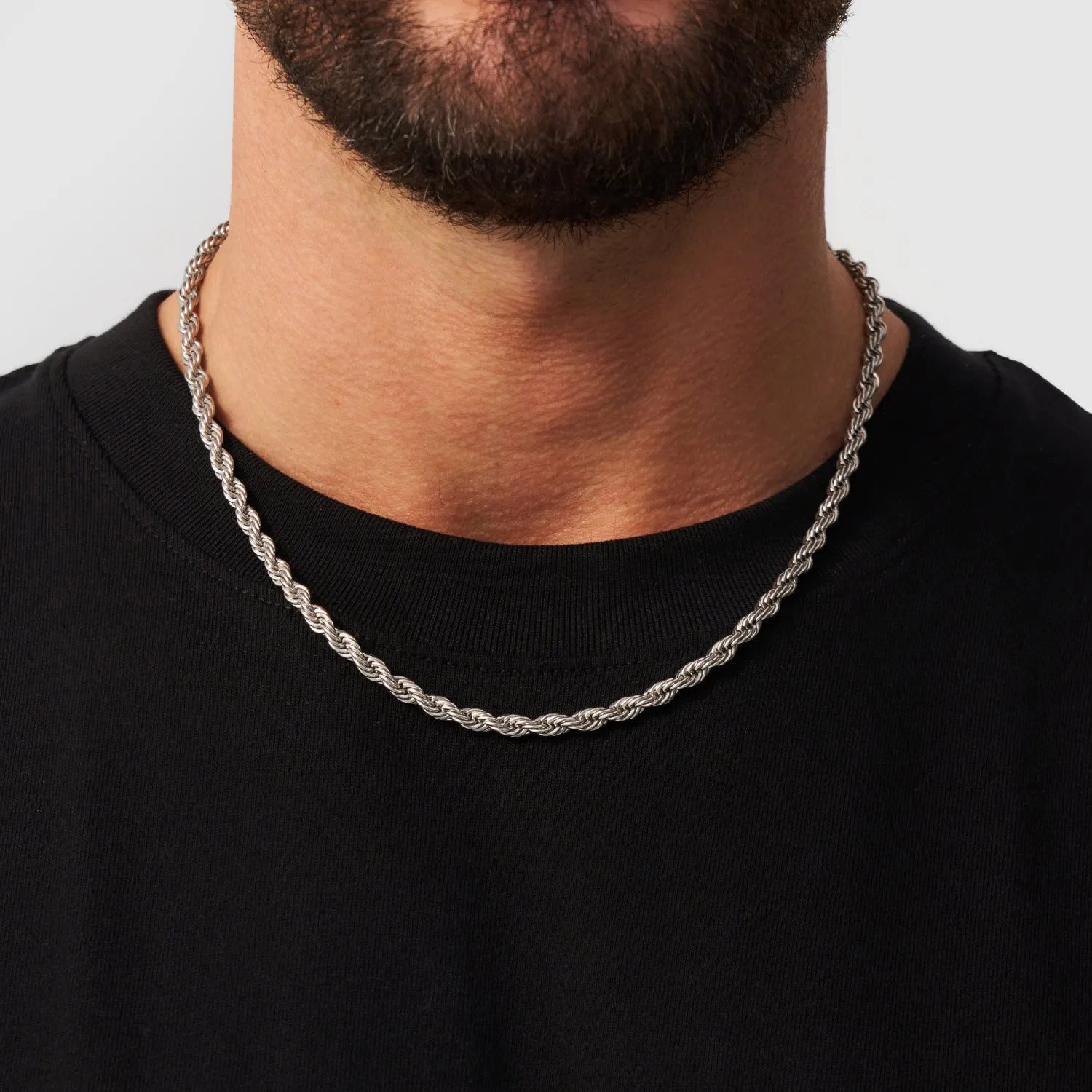 Rope (Silver) 5mm sold by Craftd London product image thumbnail 2