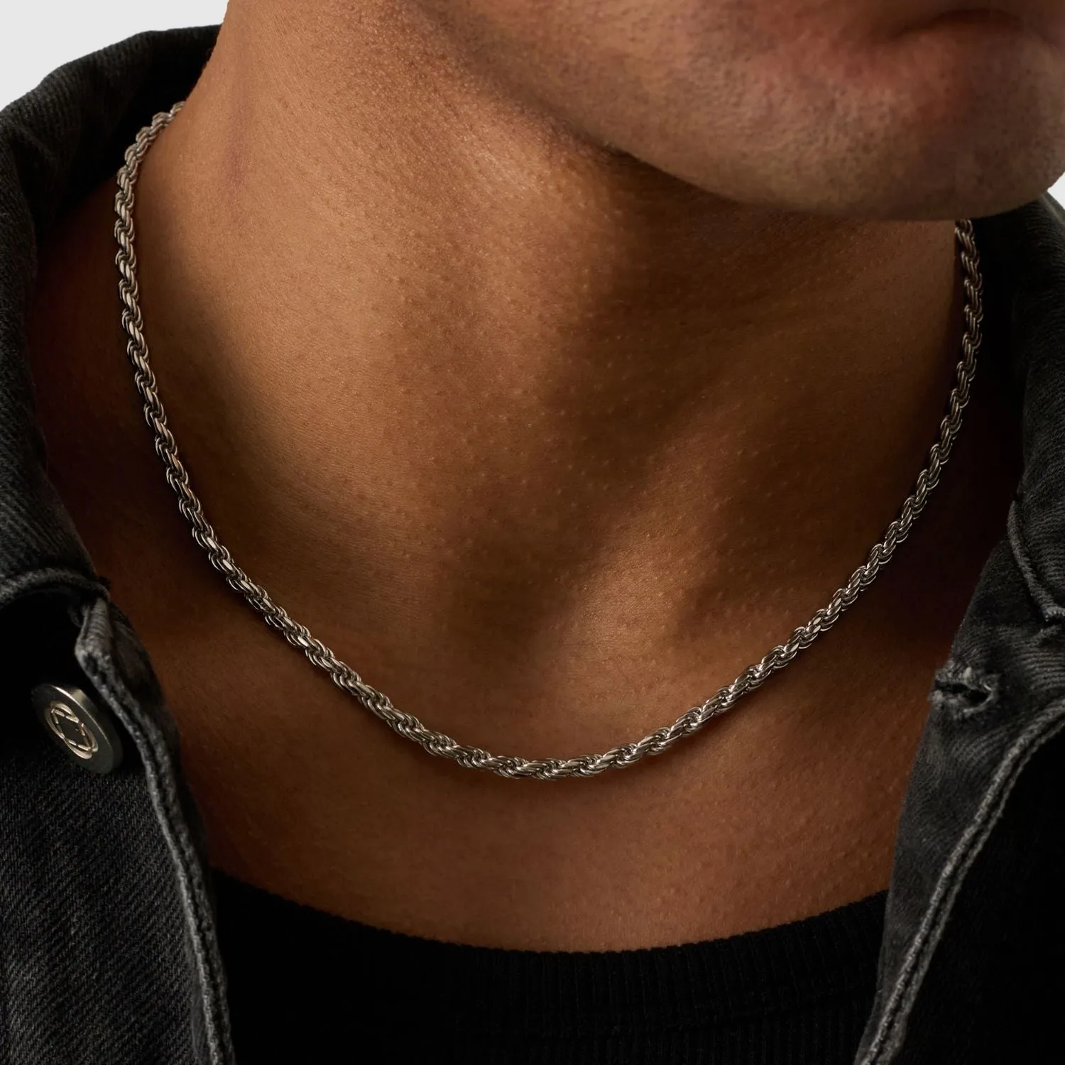 Rope (Silver) 5mm sold by Craftd London product image thumbnail 5