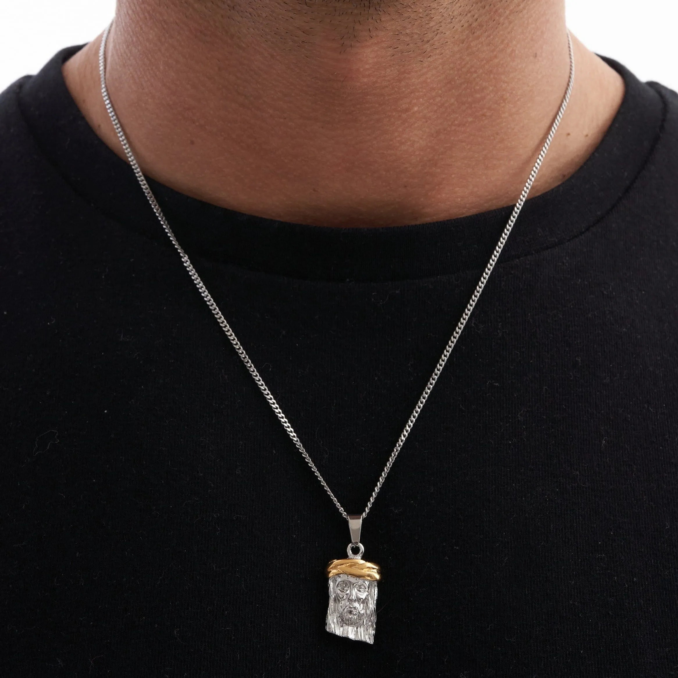 Jesus Piece (Silver) sold by Craftd London product image thumbnail 2
