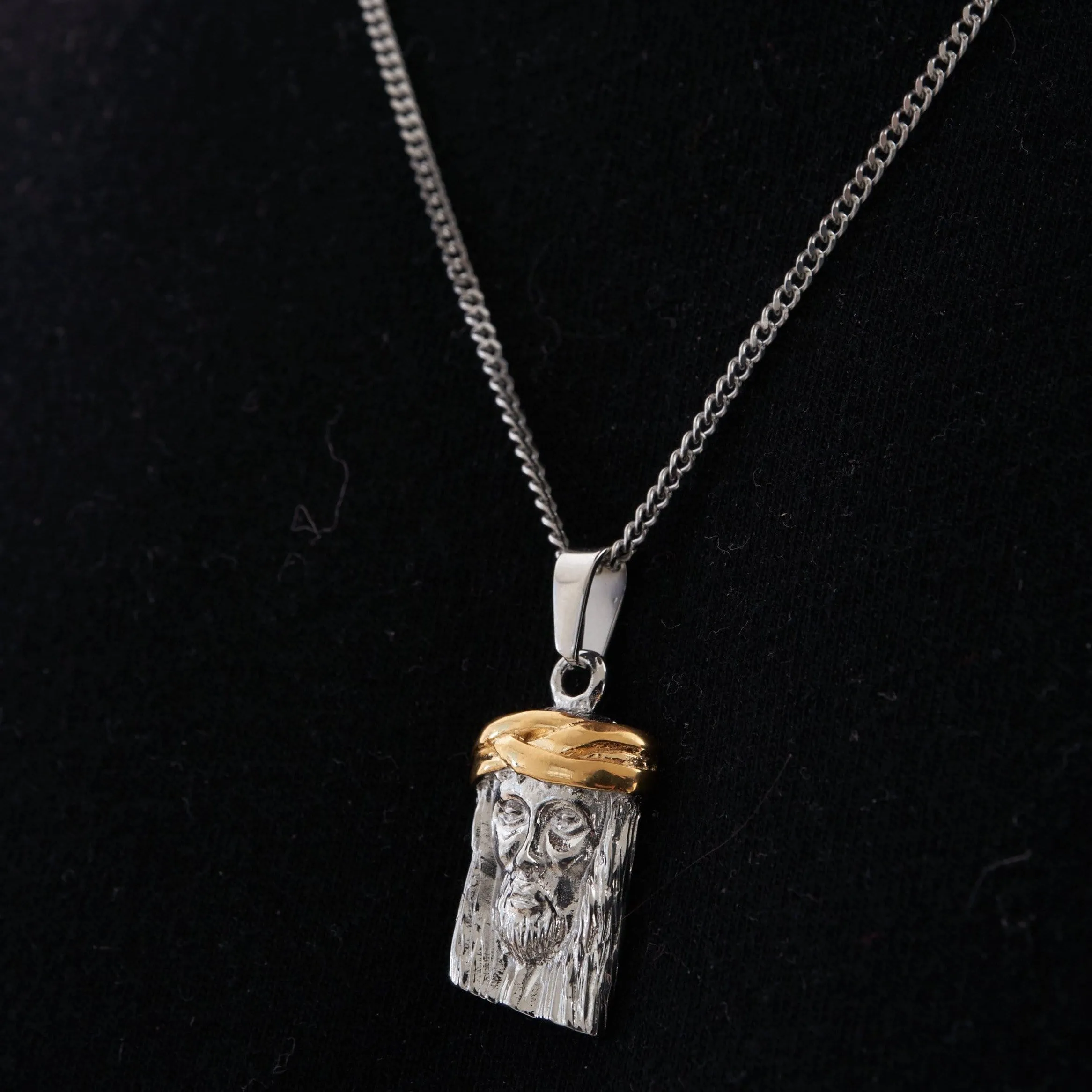 Jesus Piece (Silver) sold by Craftd London product image thumbnail 3