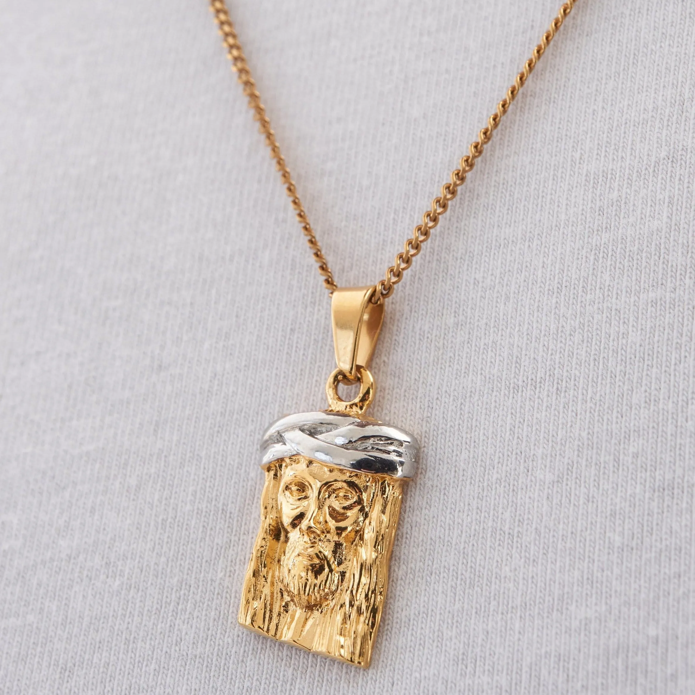 Jesus Piece (Gold) sold by Craftd London product image thumbnail 5