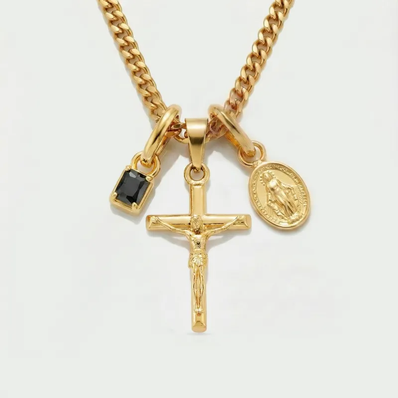 Build Your Own Pendant (Gold) | Onyx Stone made by Craftd London