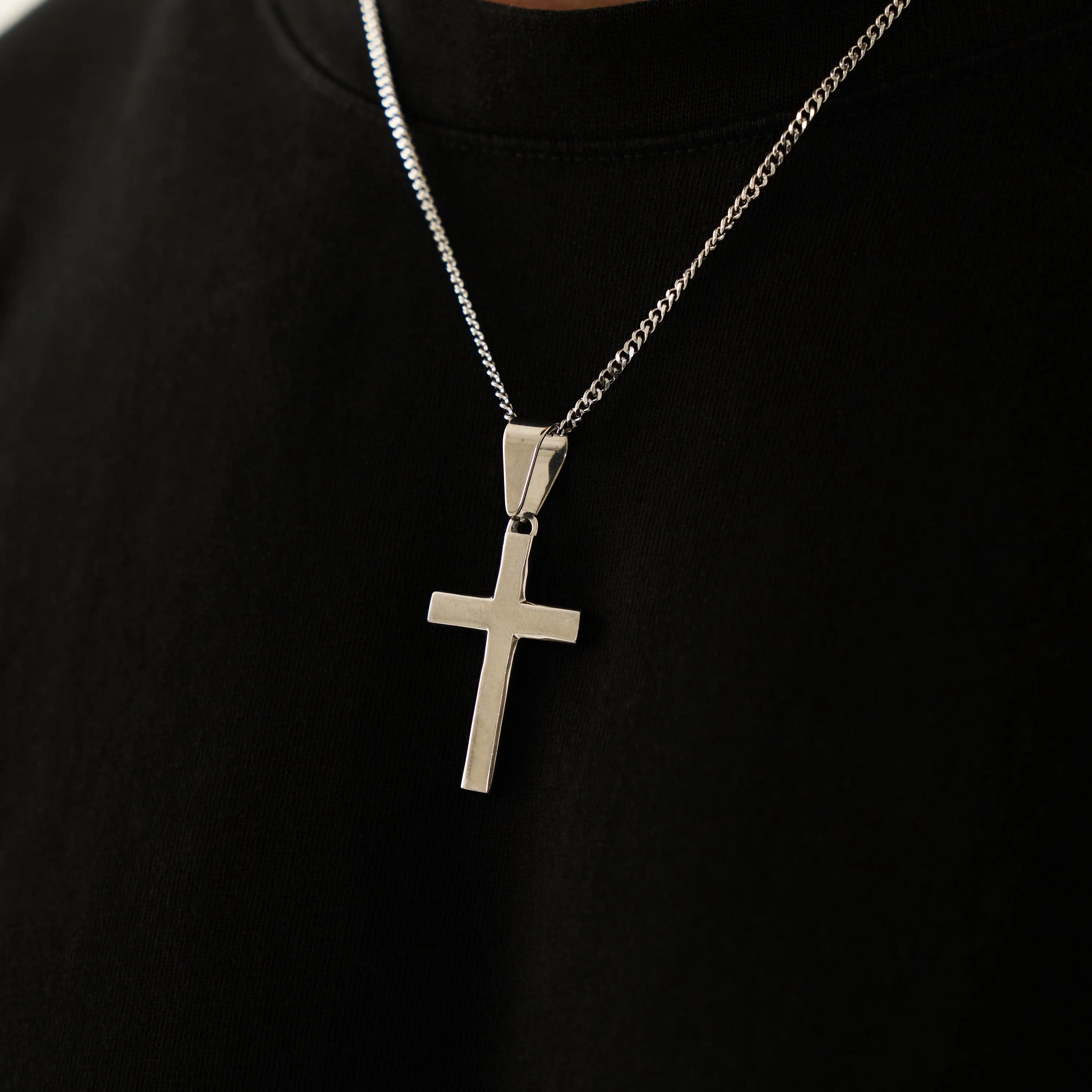 Latin Cross Pendant (Silver) sold by Craftd London product image thumbnail 4