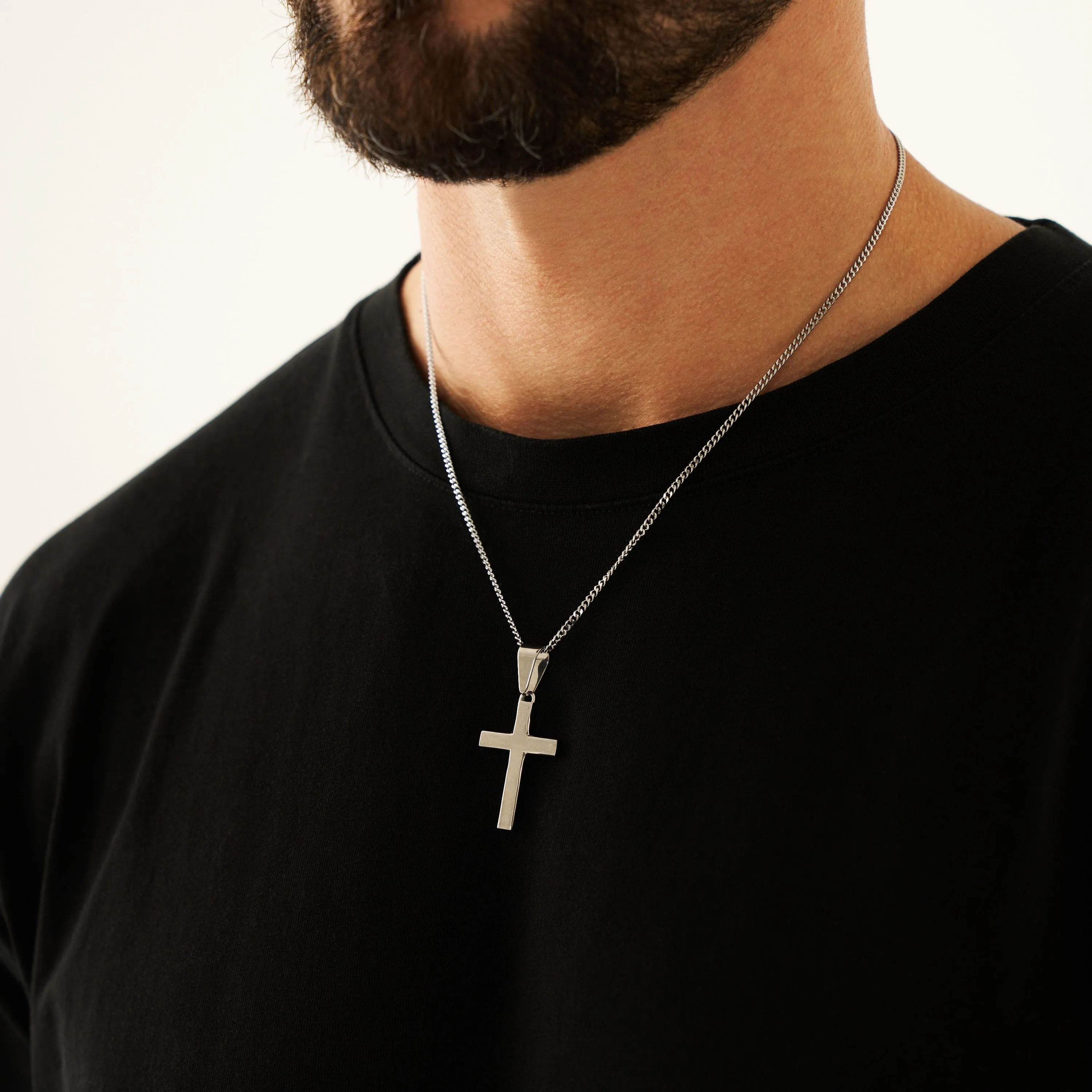 Latin Cross Pendant (Silver) sold by Craftd London product image thumbnail 5
