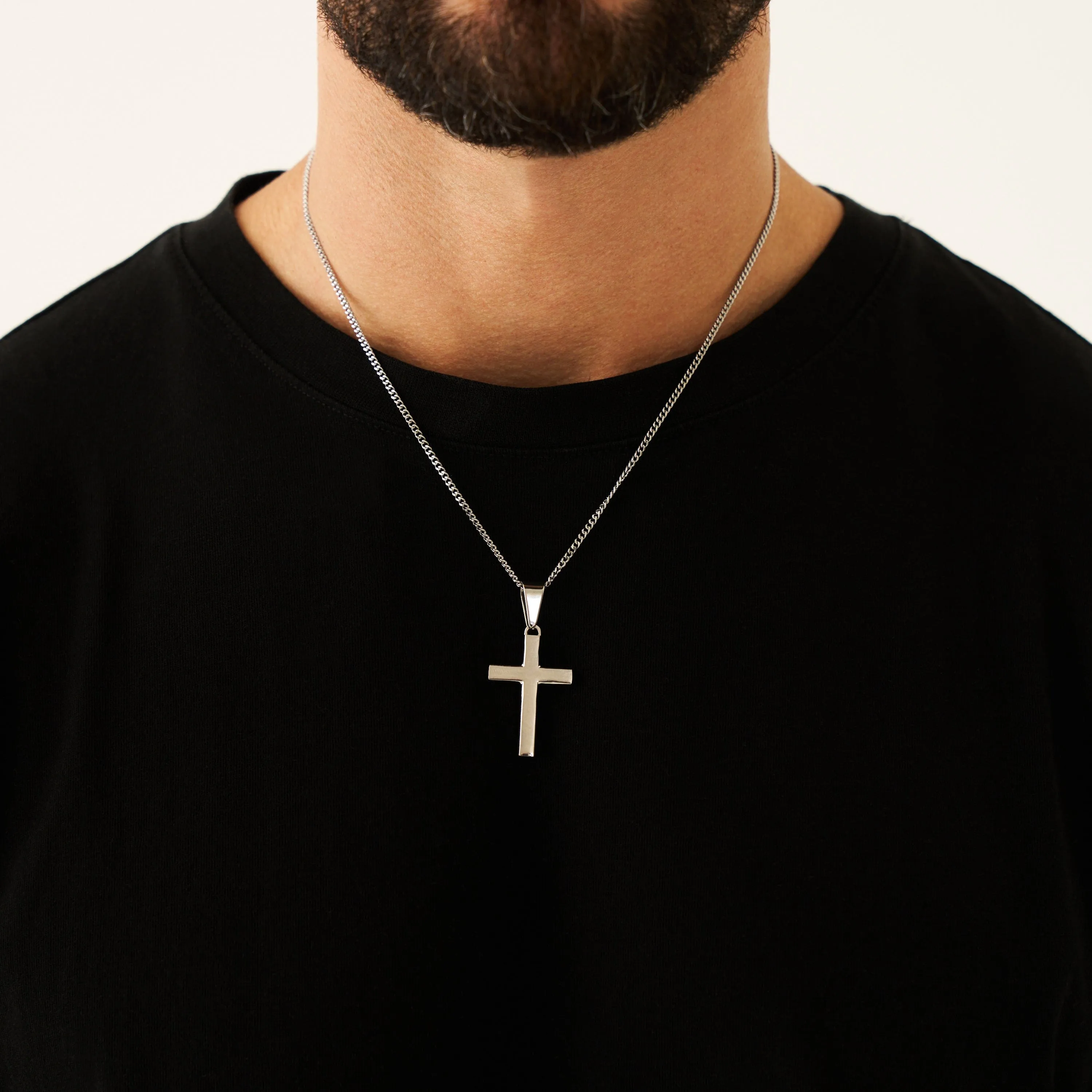 Latin Cross Pendant (Silver) sold by Craftd London product image thumbnail 2