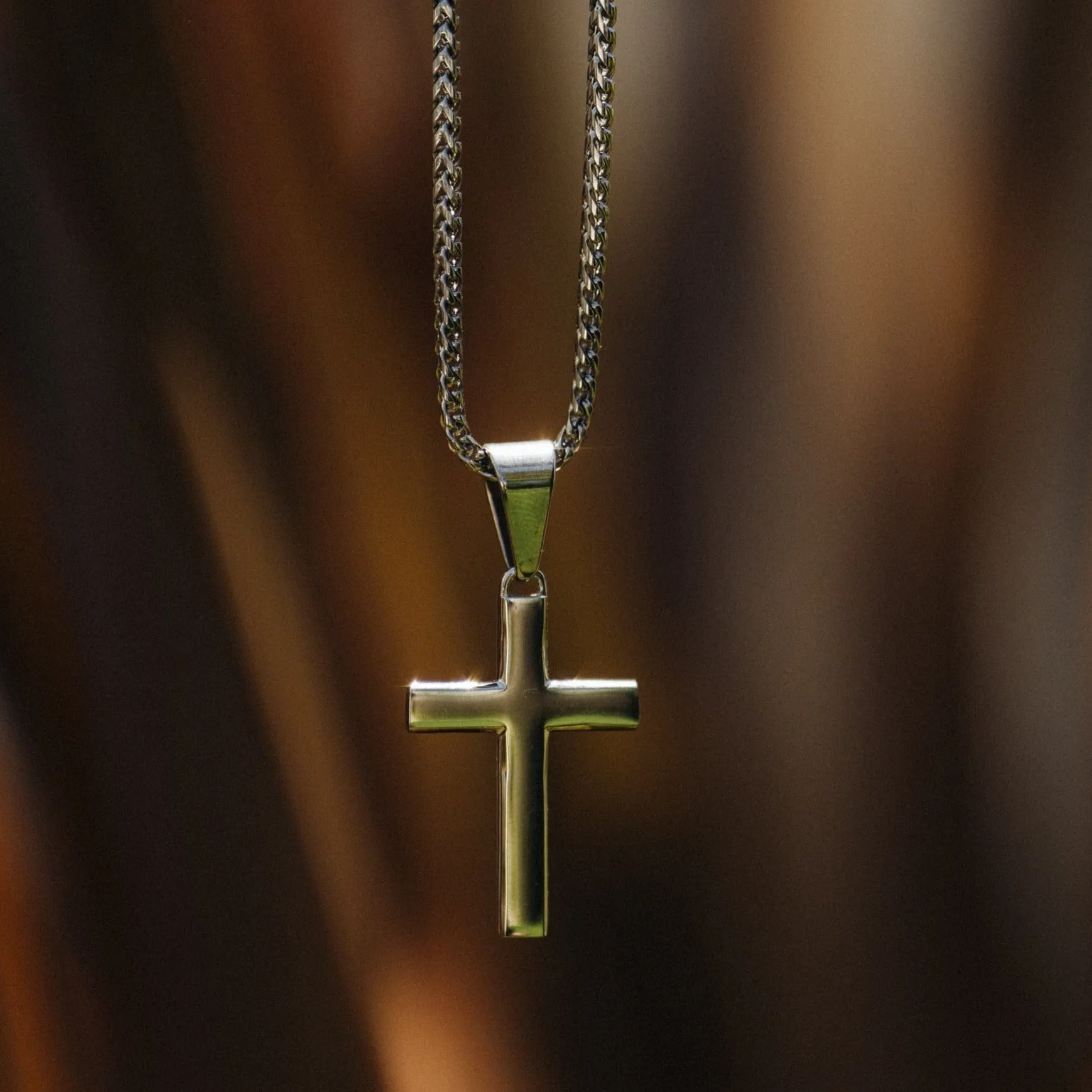 Latin Cross Pendant (Silver) sold by Craftd London product image thumbnail 3