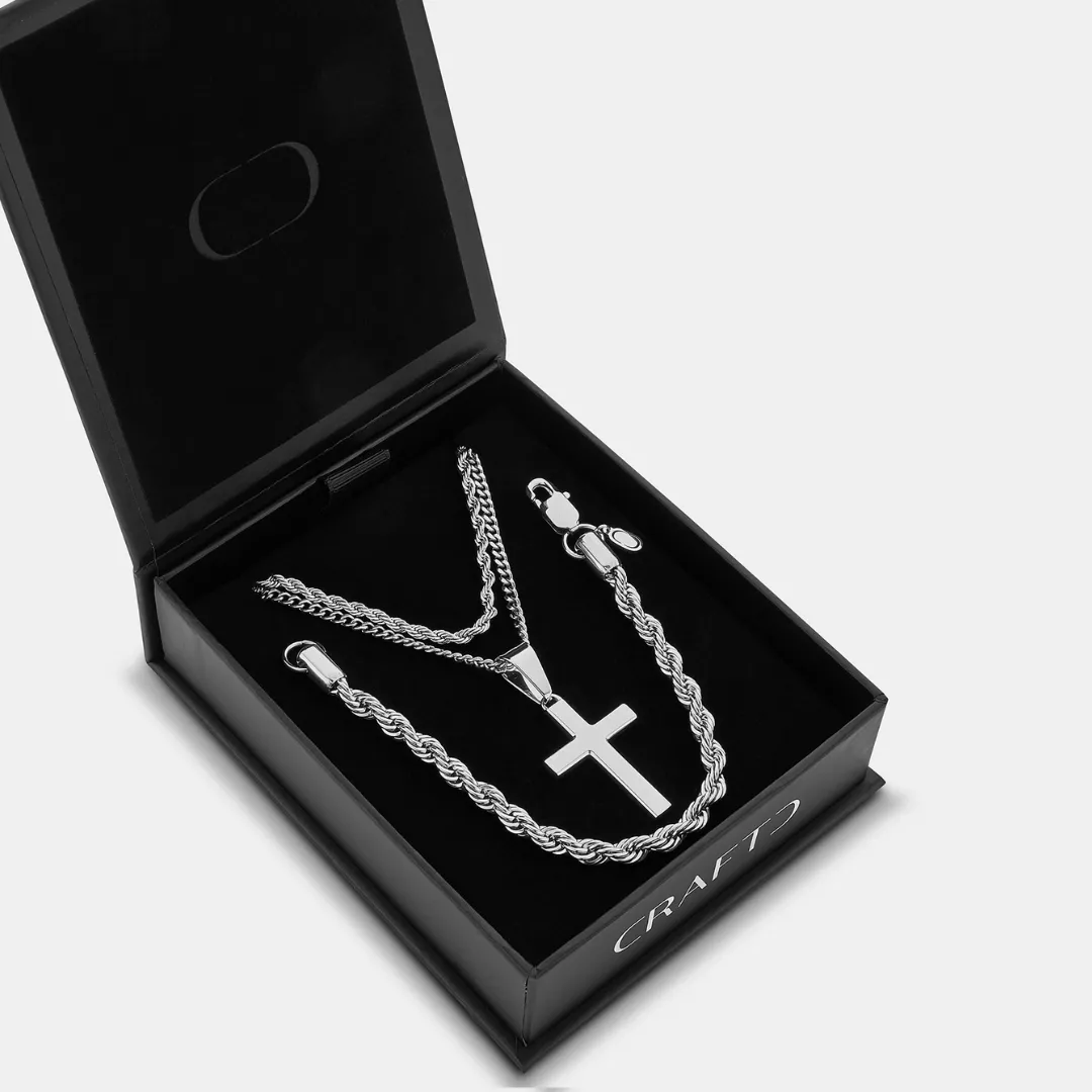 Classic Cross Gift Set (Silver) sold by Craftd London