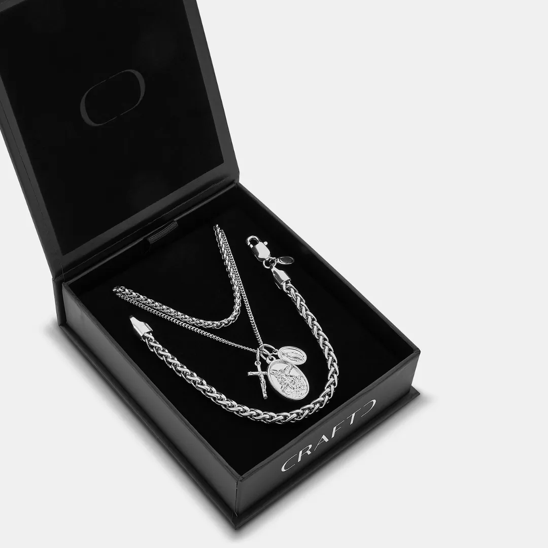 Jesus & Mary Gift Set (Silver) sold by Craftd London