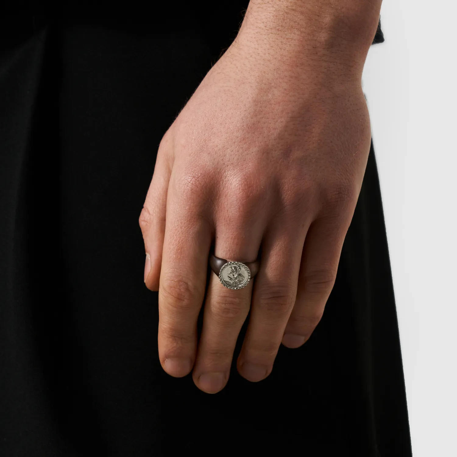 St. Christopher Signet Ring (Silver) sold by Craftd London product image thumbnail 2