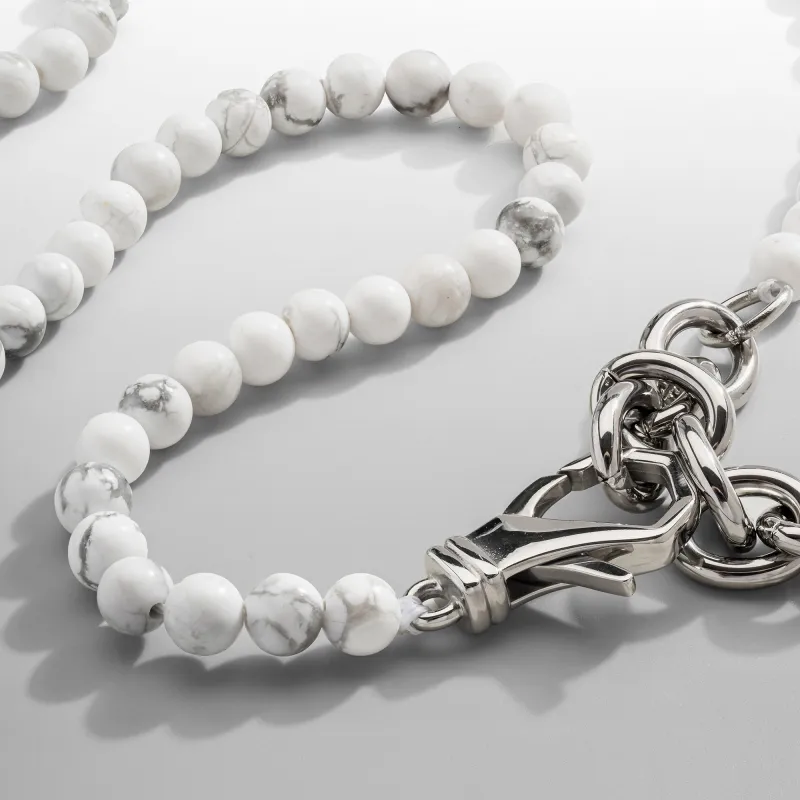 Howlite Bead Wrap Bracelet made by Craftd London
