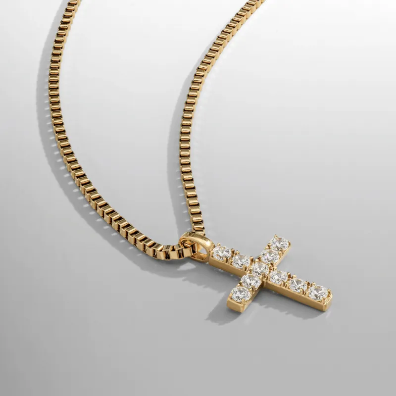 Iced Cross (Gold) sold by Craftd London