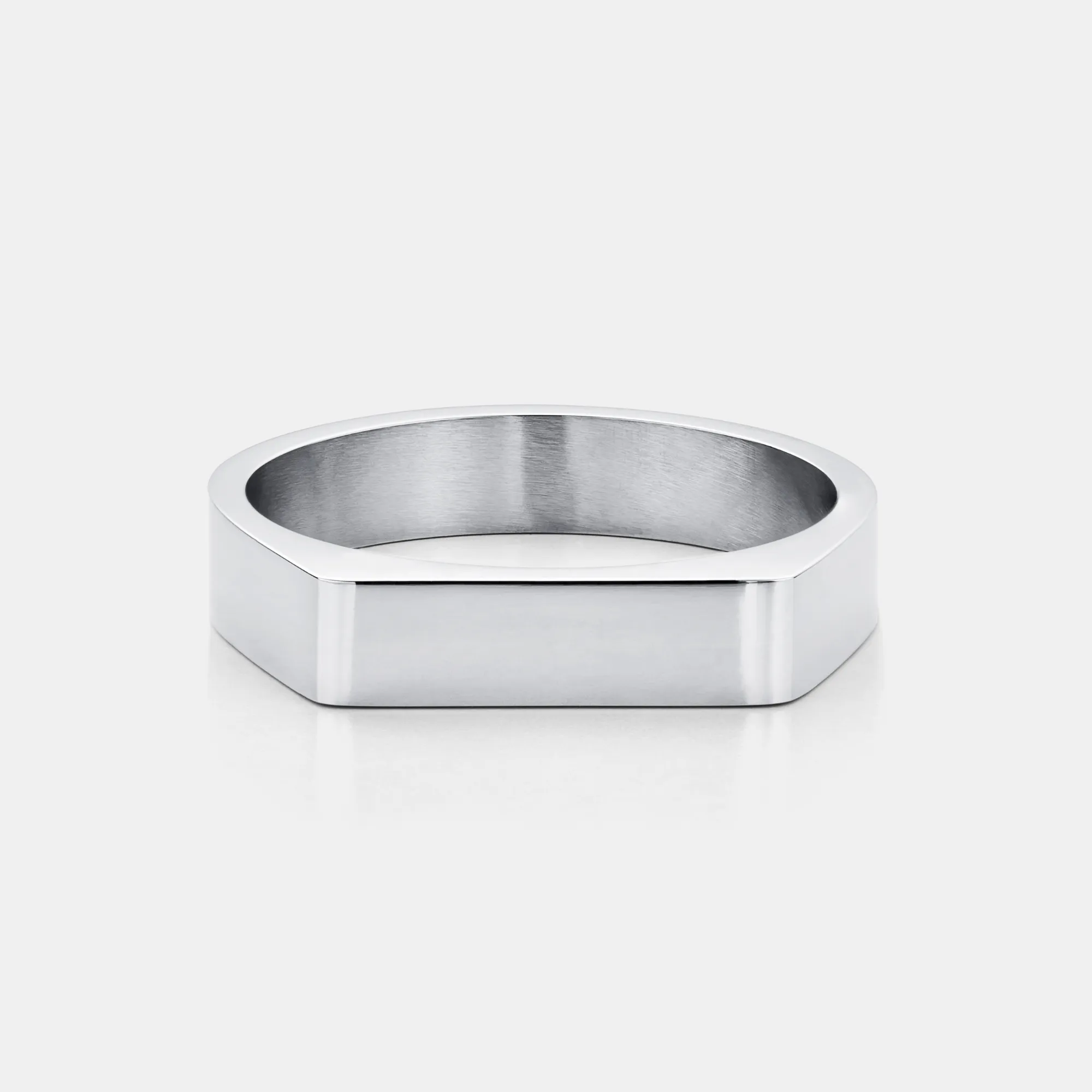 Rectangle Signet Ring (Silver) sold by Craftd London