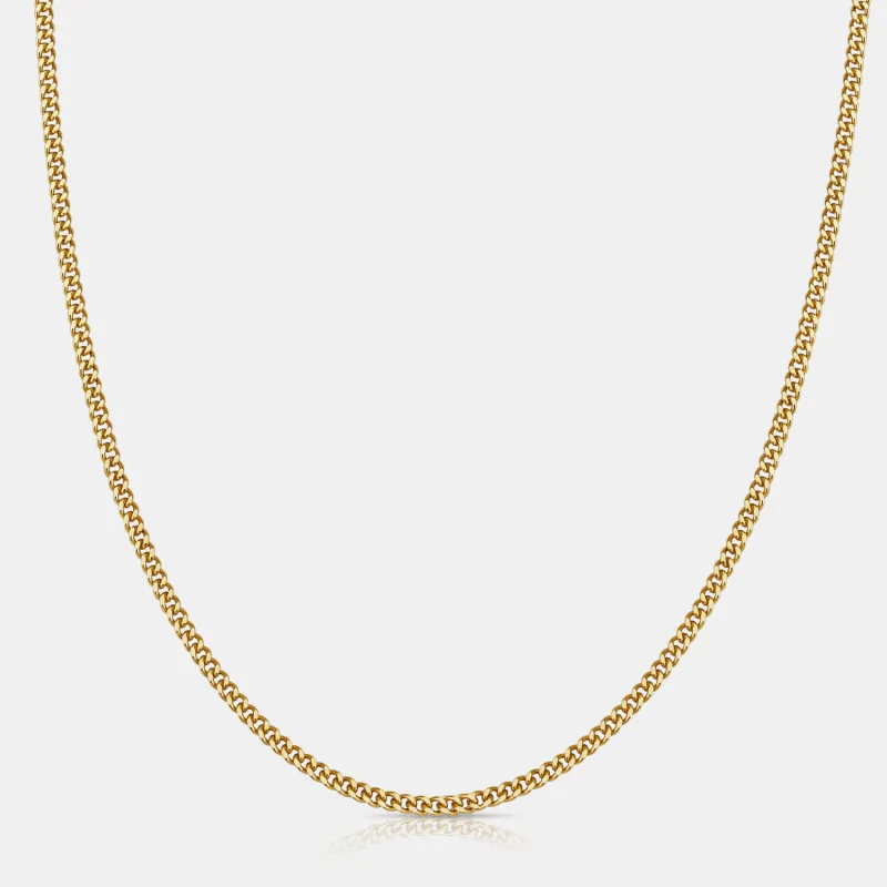 Cuban (18ct Gold) 2mm | Sterling Silver made by Craftd London