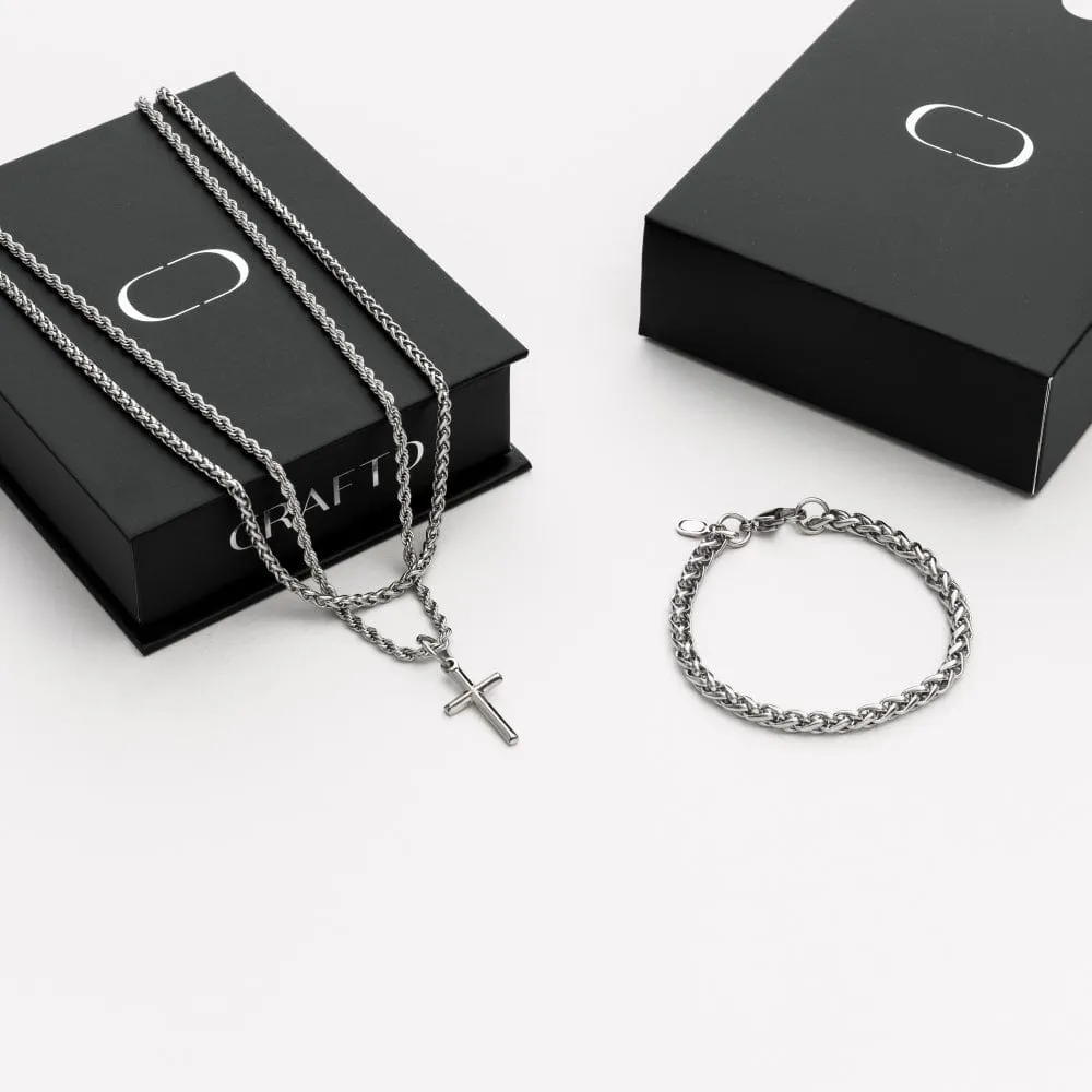 Cross Gift Set (Silver) sold by Craftd London product image thumbnail 2