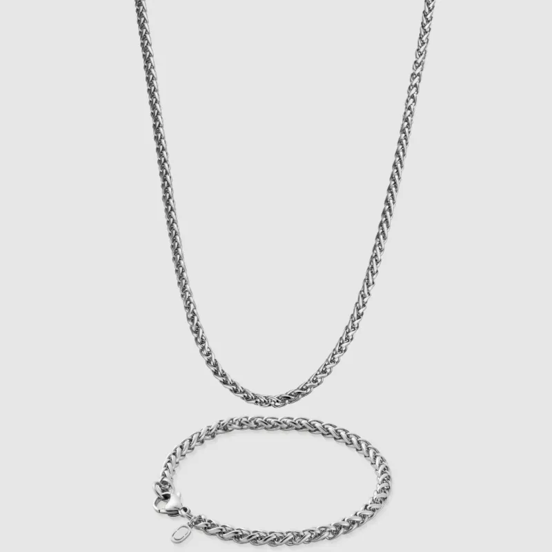 Wheat 5mm Set (Silver) made by Craftd London