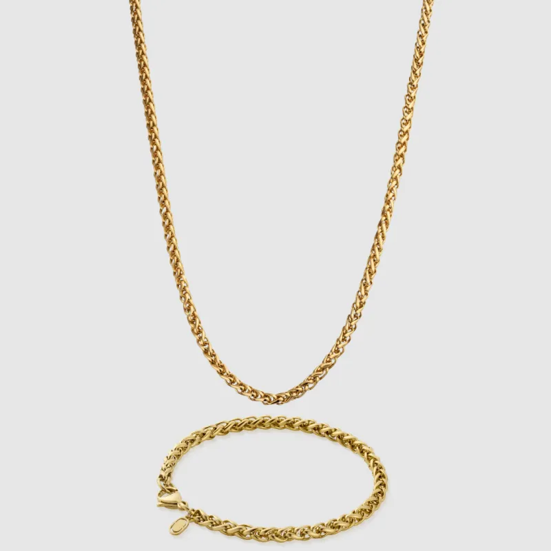 Wheat 5mm Set (Gold) sold by Craftd London