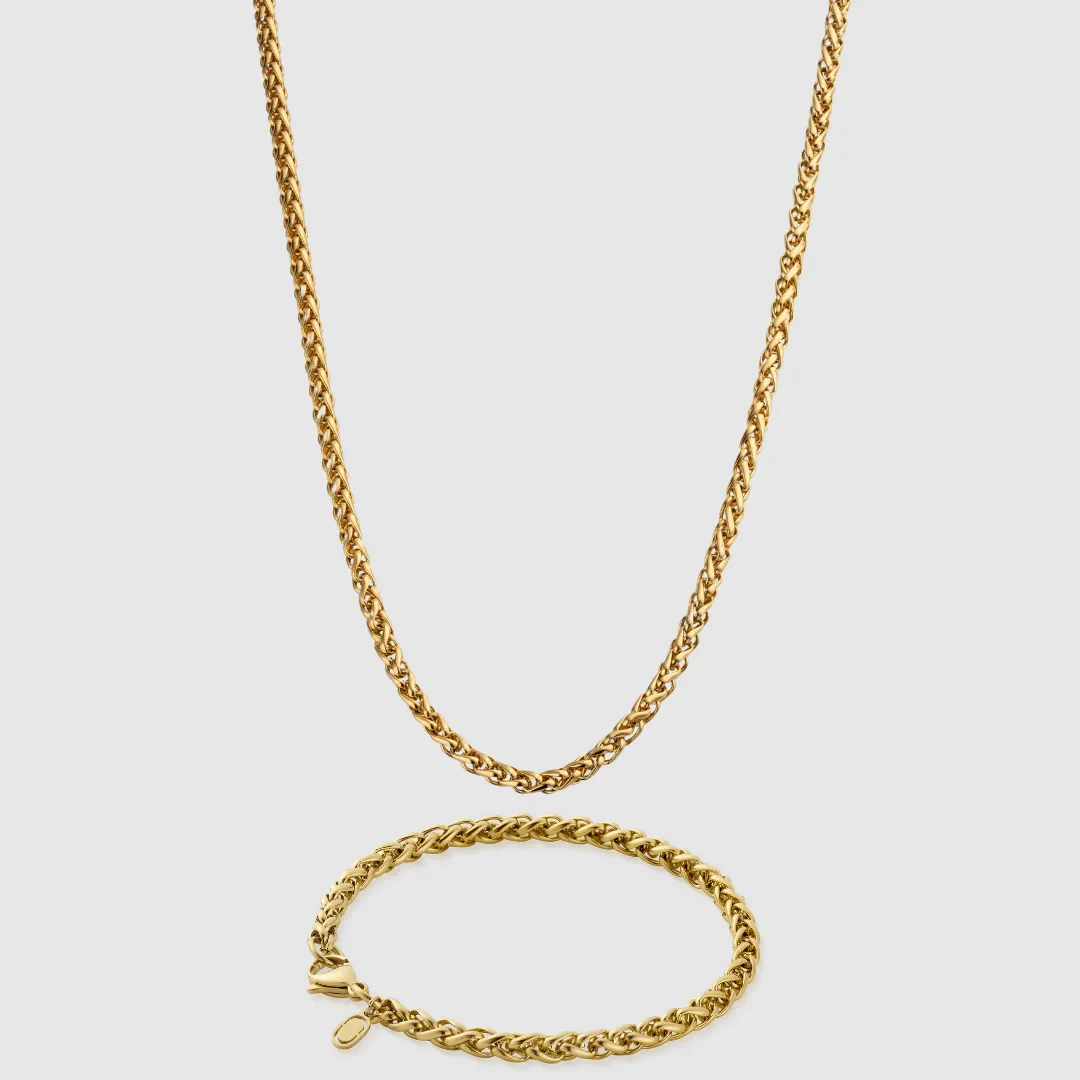 Wheat 5mm Set (Gold) sold by Craftd London