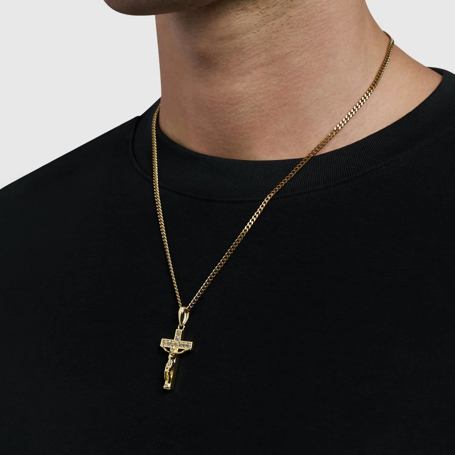 Iced Crucifix (Gold) sold by Craftd London product image thumbnail 5