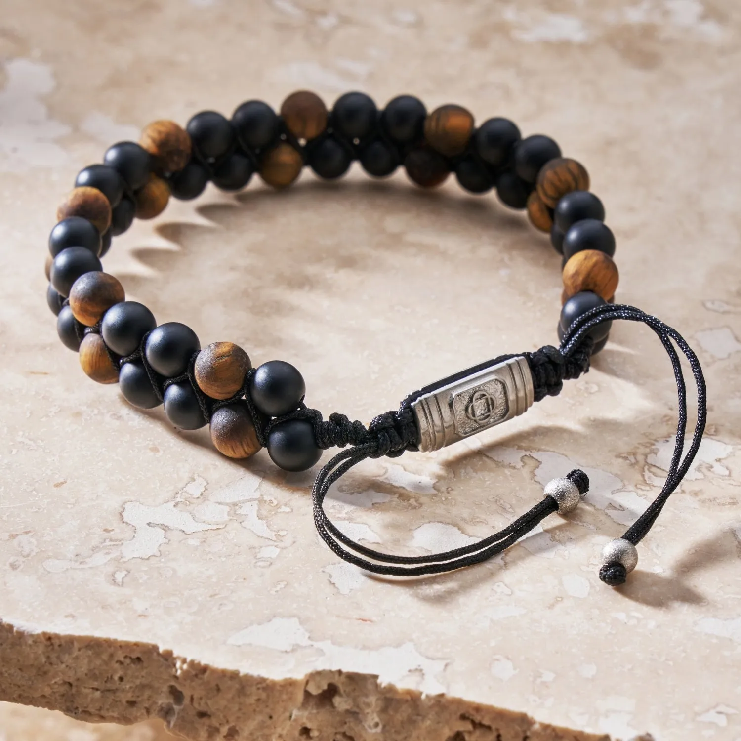 Onyx Stack Bead Bracelet sold by Craftd London product image thumbnail 4