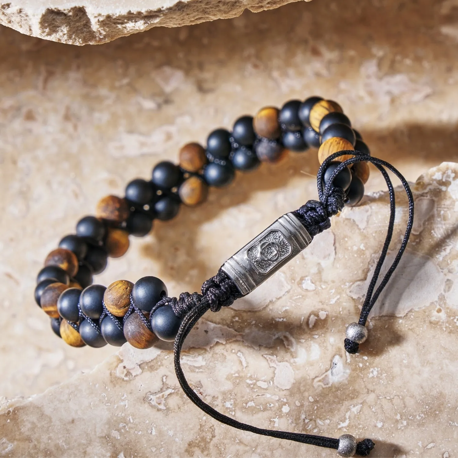 Onyx Stack Bead Bracelet sold by Craftd London product image thumbnail 5