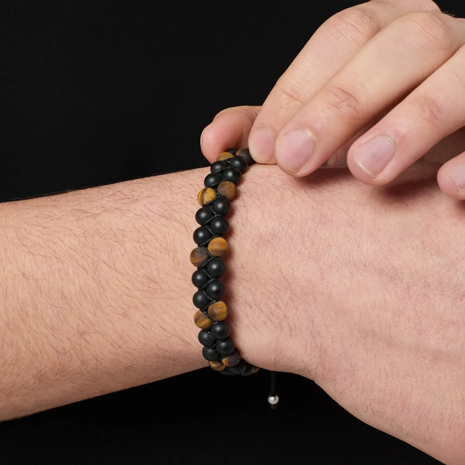Onyx Stack Bead Bracelet sold by Craftd London product image thumbnail 3