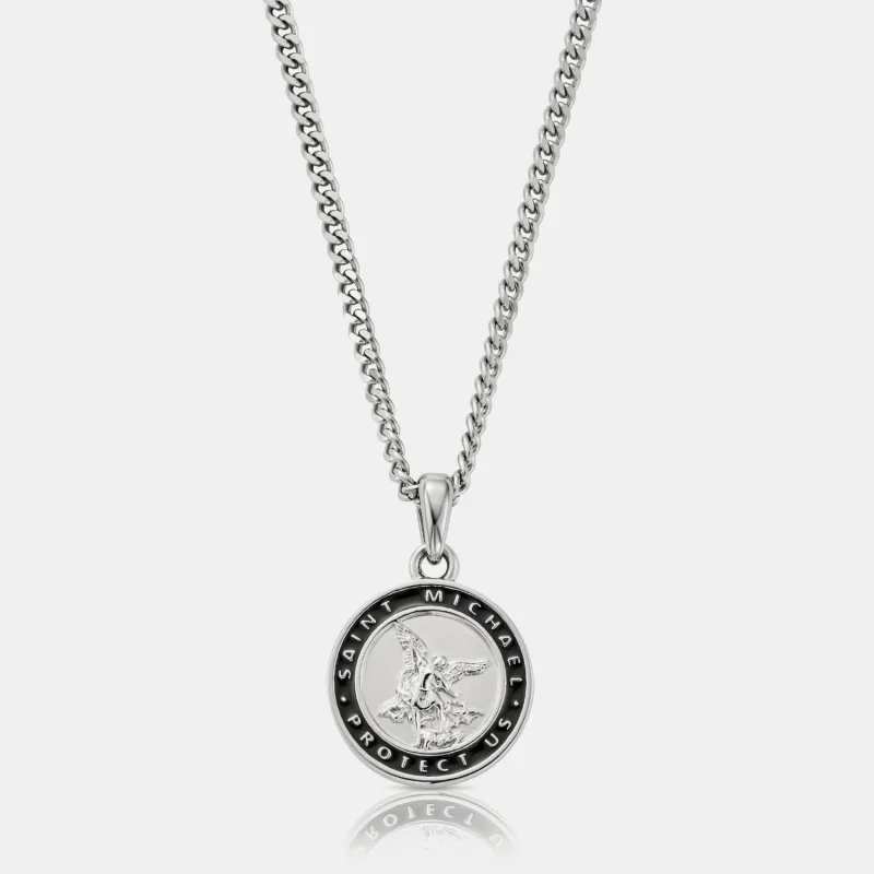 Enamel St Michael (Silver) made by Craftd London
