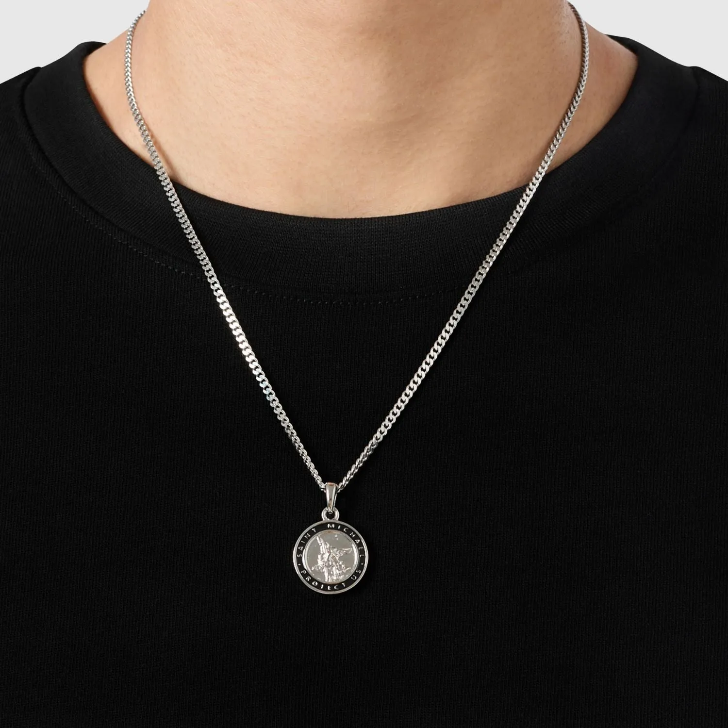 Enamel St Michael (Silver) sold by Craftd London product image thumbnail 2
