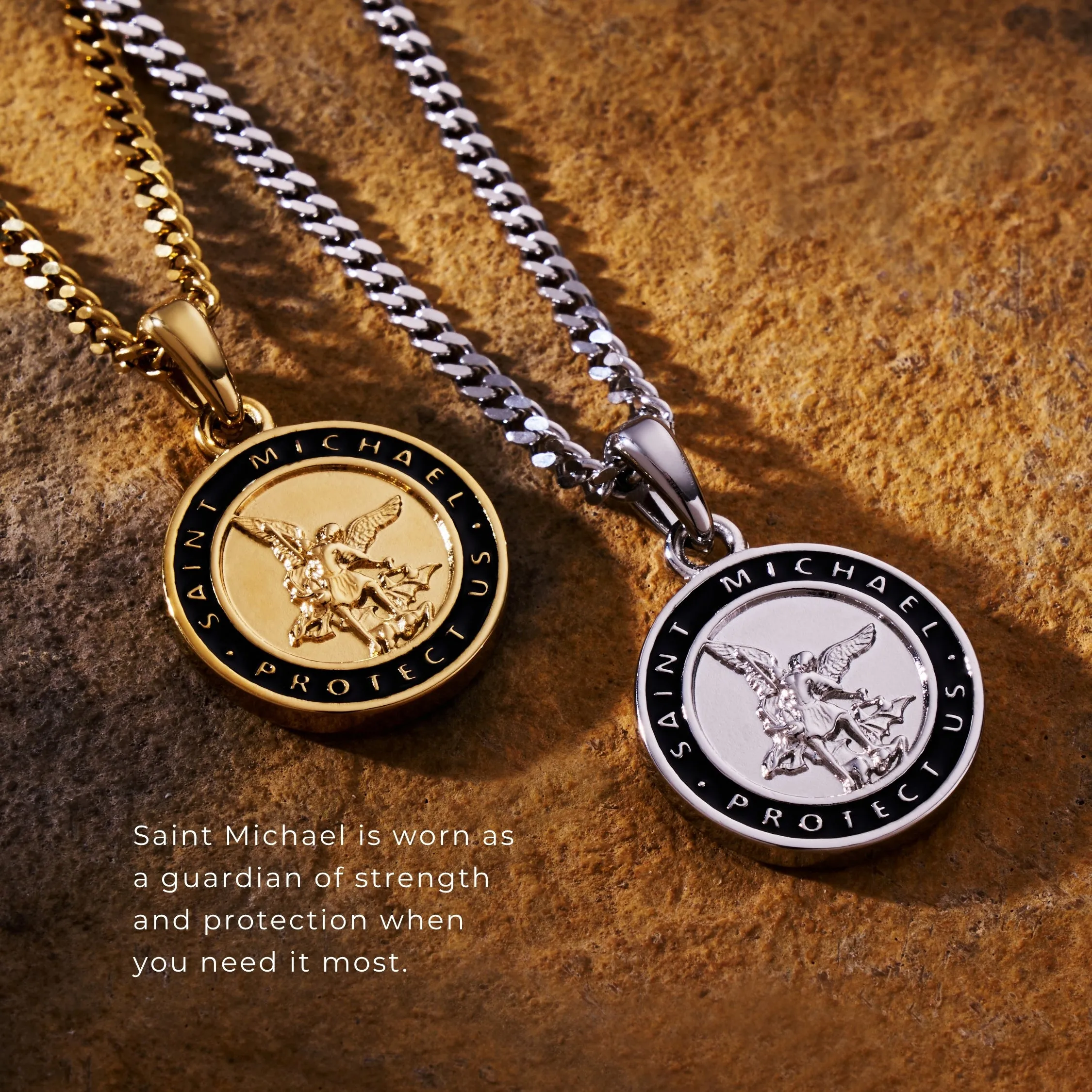 Enamel St Michael (Silver) sold by Craftd London product image thumbnail 4