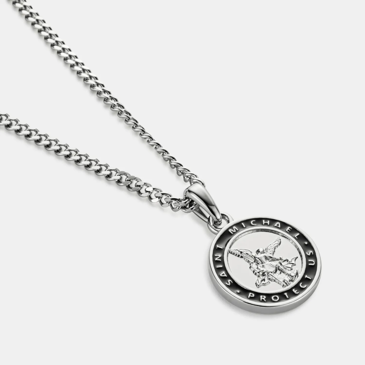 Enamel St Michael (Silver) sold by Craftd London product image thumbnail 5