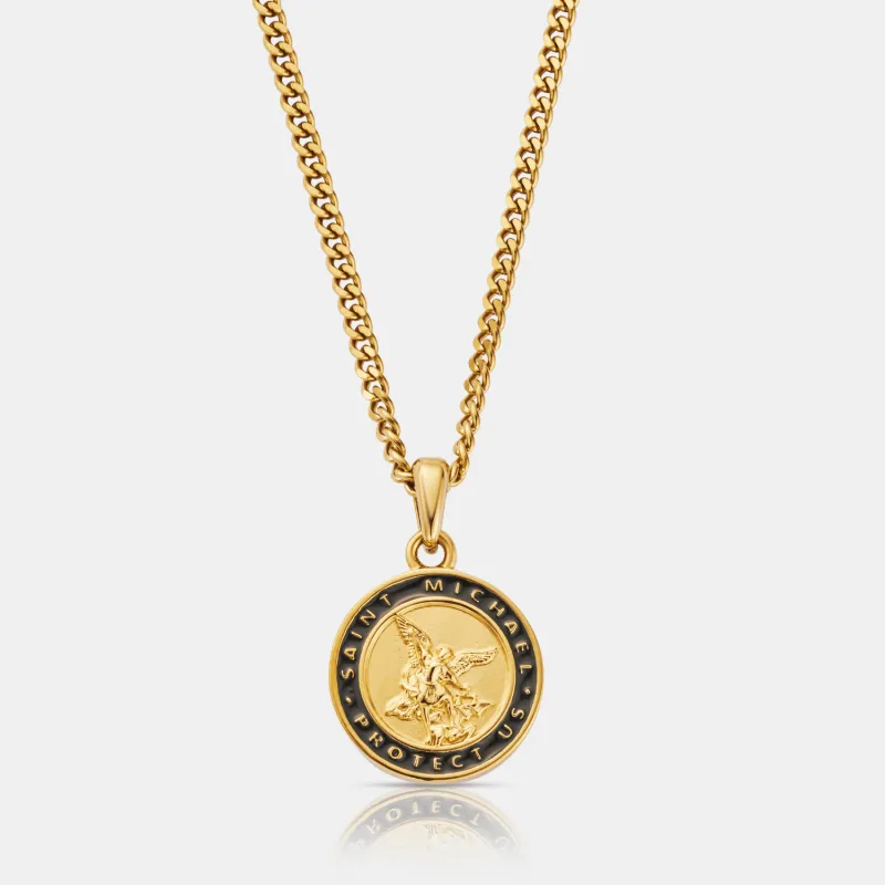 Enamel St Michael (Gold) made by Craftd London
