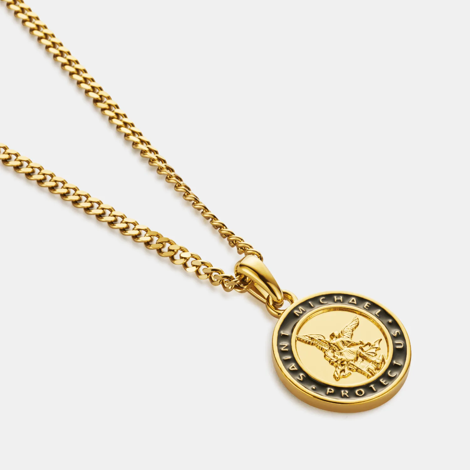 Enamel St Michael (Gold) sold by Craftd London product image thumbnail 4