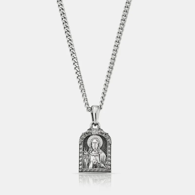 Sacred Heart Jesus (Silver) made by Craftd London