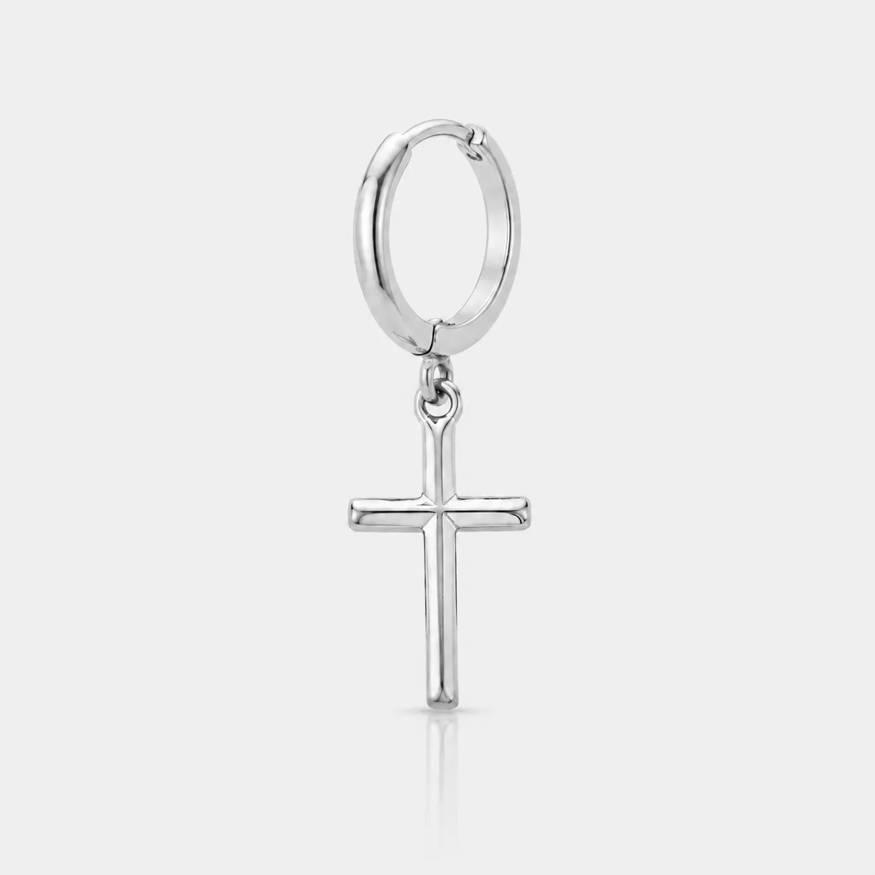 Cross Earring (Silver) sold by Craftd London