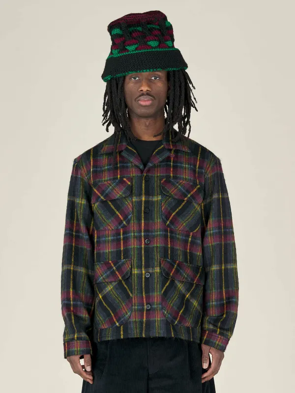 L/S ALOHA SHIRT - NIGHT TARTAN sold by Nicholas Daley