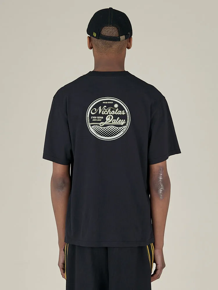 RECORDS TEE - BLACK sold by Nicholas Daley product image thumbnail 3