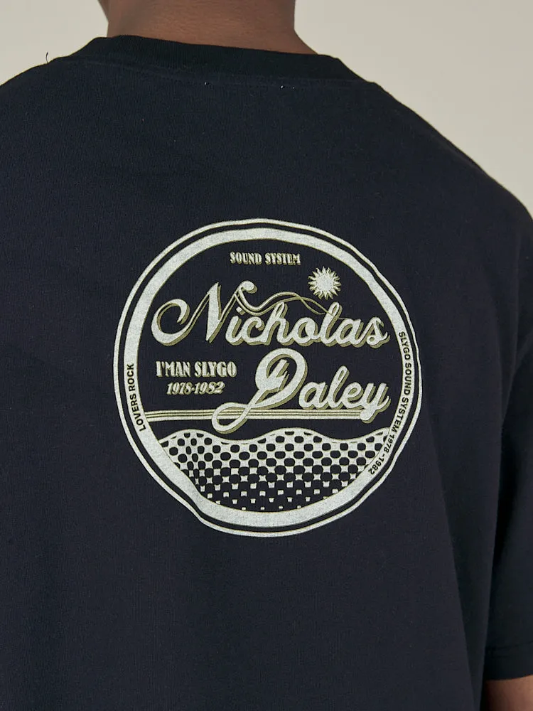 RECORDS TEE - BLACK sold by Nicholas Daley product image thumbnail 4
