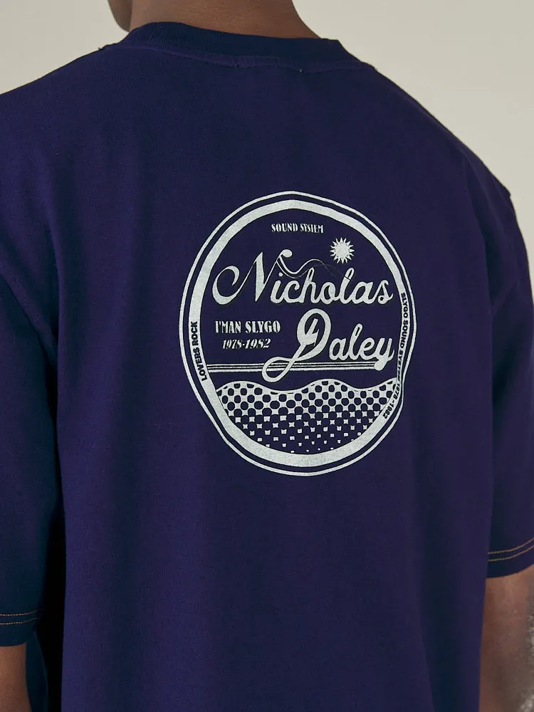 RECORDS TEE - MIDNIGHT sold by Nicholas Daley product image thumbnail 4
