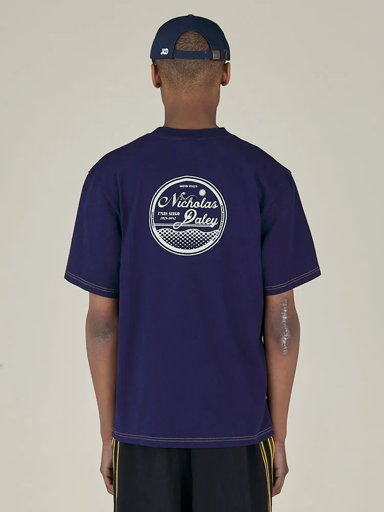 RECORDS TEE - MIDNIGHT sold by Nicholas Daley product image thumbnail 2