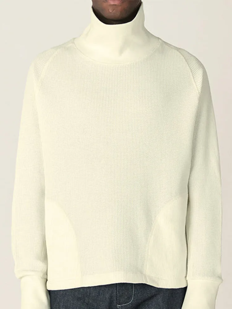 WAFFLE ROLL NECK - ECRU sold by Nicholas Daley product image thumbnail 4