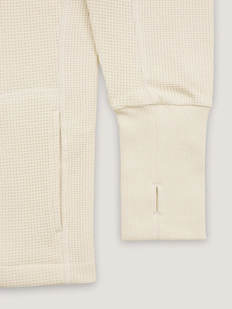 WAFFLE ROLL NECK - ECRU sold by Nicholas Daley product image thumbnail 3