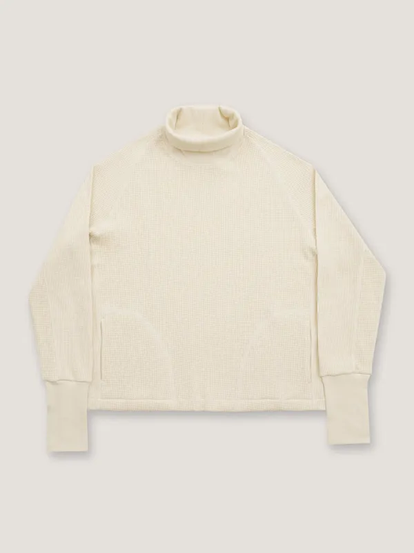 WAFFLE ROLL NECK - ECRU sold by Nicholas Daley