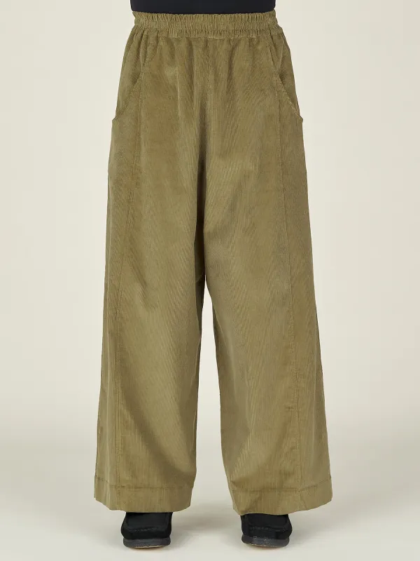 WIDE LEG TROUSER - OLIVE sold by Nicholas Daley