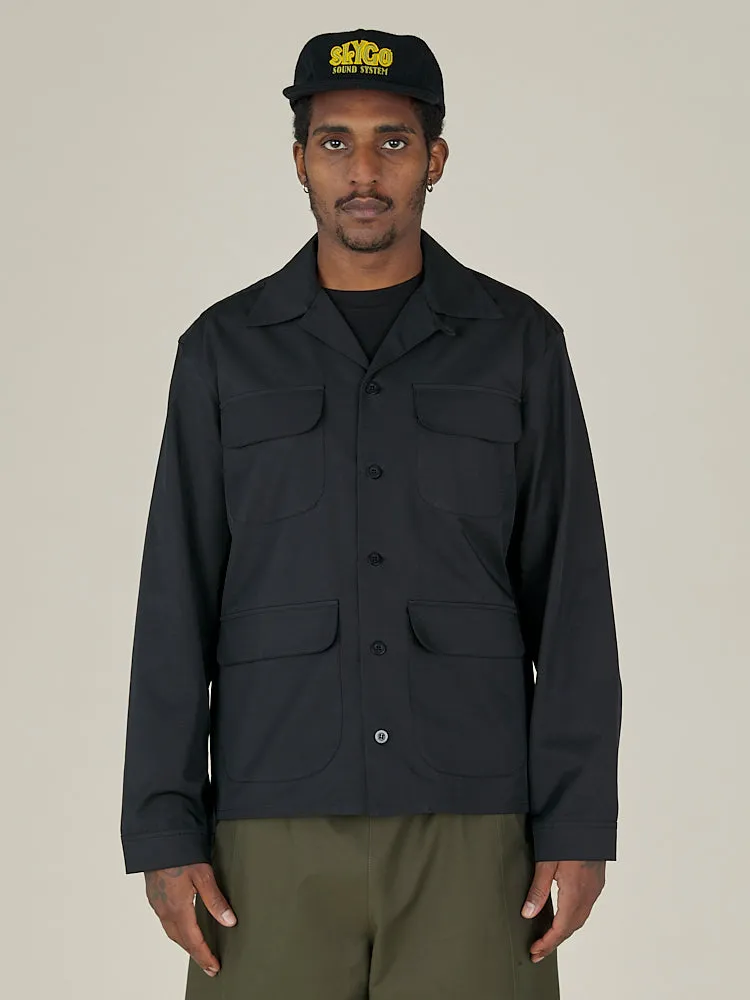 L/S ALOHA SHIRT - BLACK sold by Nicholas Daley