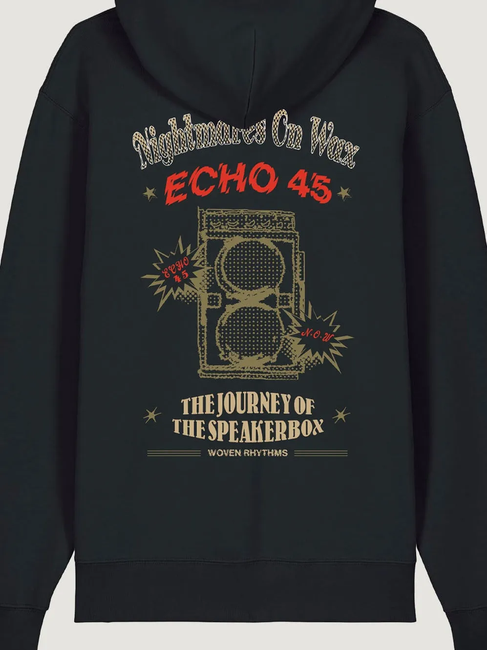 Nightmares on Wax Echo45 x Woven Rhythms Hoodie - Black sold by Nicholas Daley product image thumbnail 2