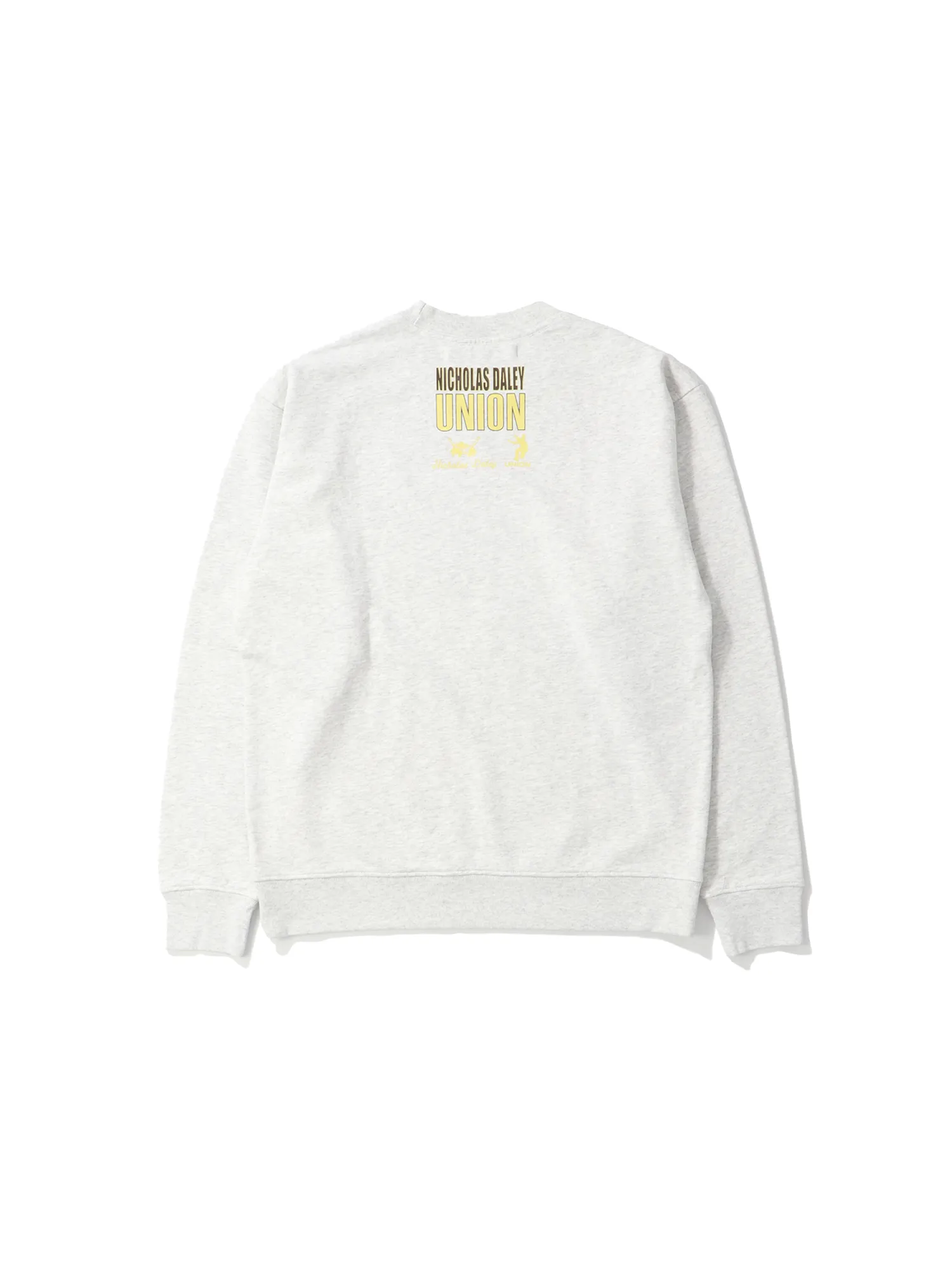 UNION X NICHOLAS DALEY CREWNECK - HEATHER GREY sold by Nicholas Daley product image thumbnail 2
