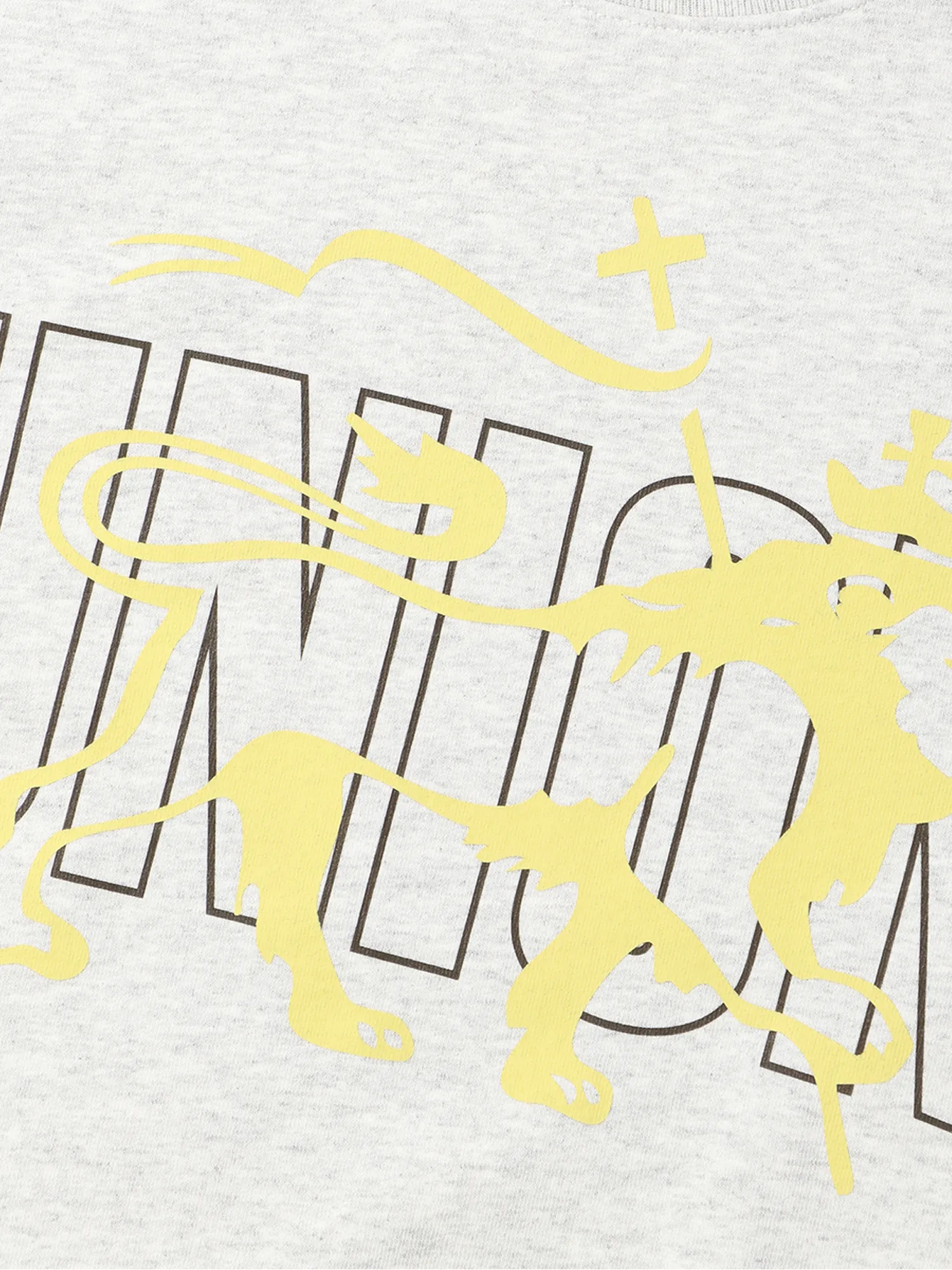 UNION X NICHOLAS DALEY CREWNECK - HEATHER GREY sold by Nicholas Daley product image thumbnail 4