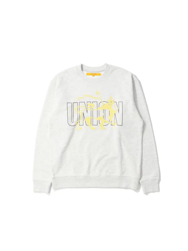 UNION X NICHOLAS DALEY CREWNECK - HEATHER GREY sold by Nicholas Daley